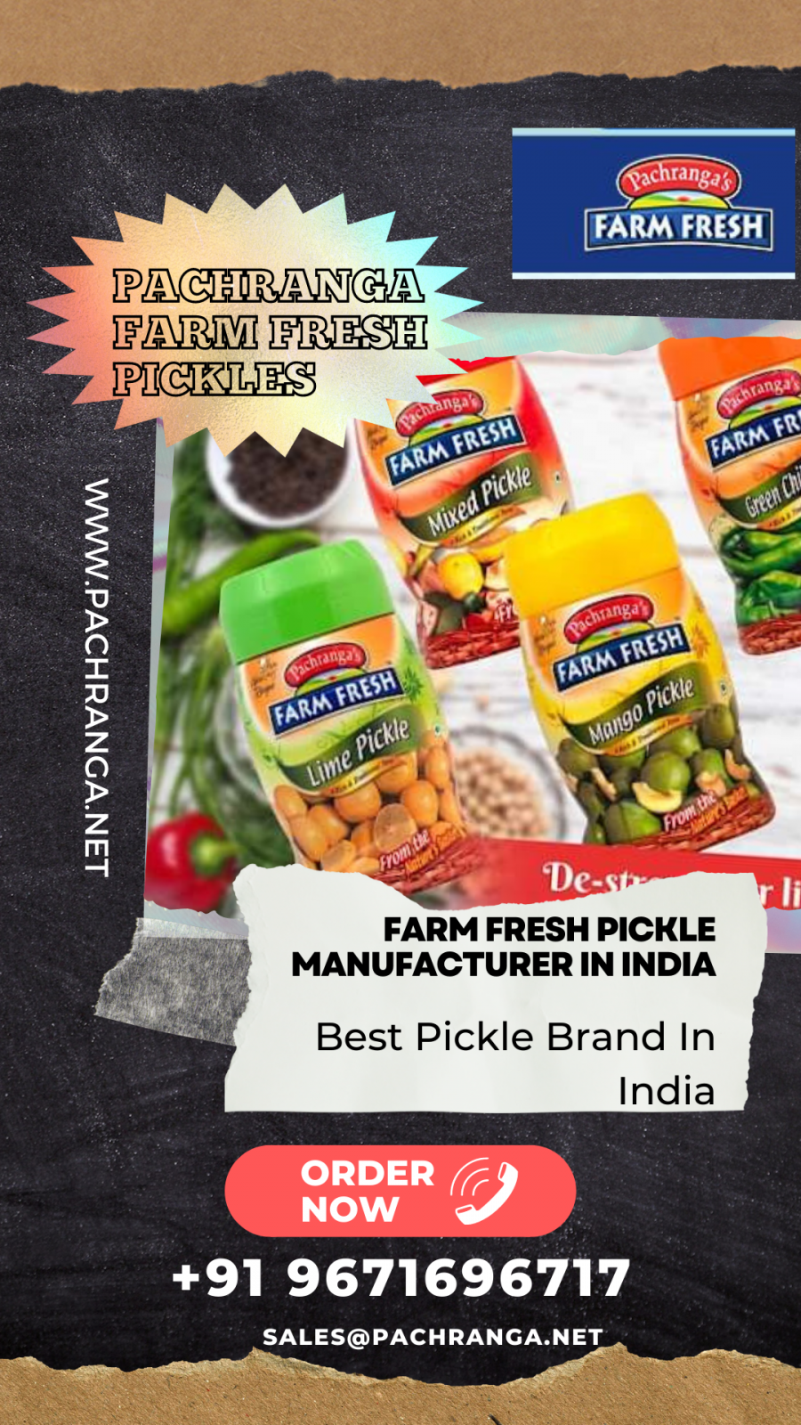 Pachranga Farm Fresh Pickles | Best Pickle Brand In India