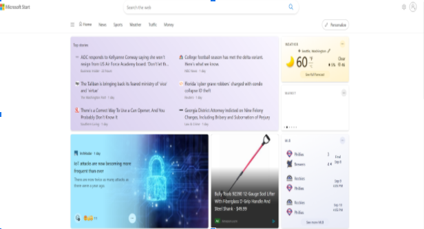 Microsoft Start, a personalized news feed for Windows 11