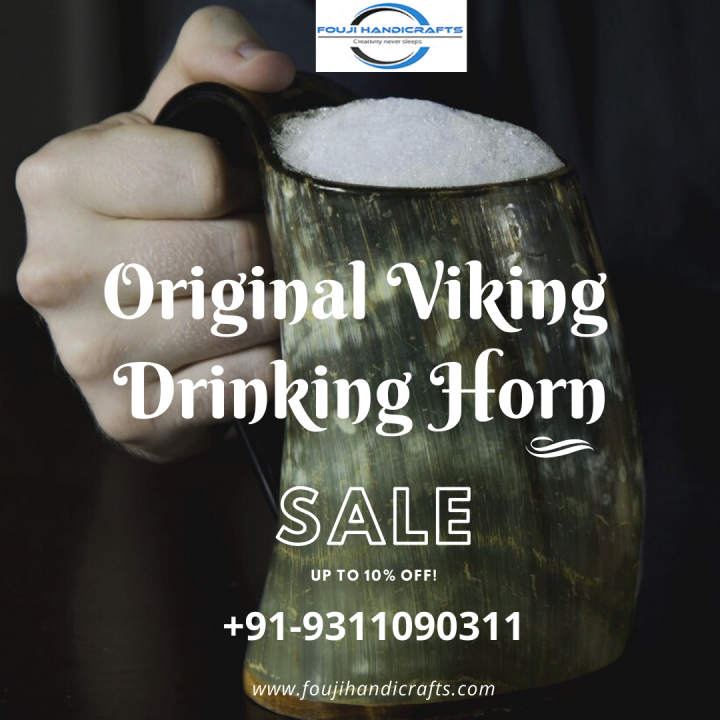 Buy Exclusive Drinking Horn Product at Fouji Handicraft