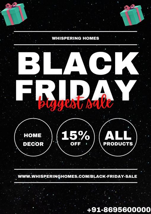 Black Friday Sale — Flat 10% Off | Home Decor | Whispering Home