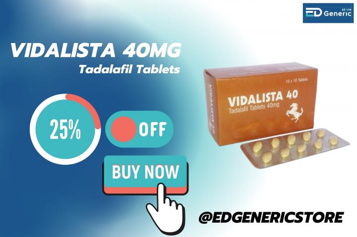 vidalista 40 mg for Ed Problem in USA, UK | Uses | Price |