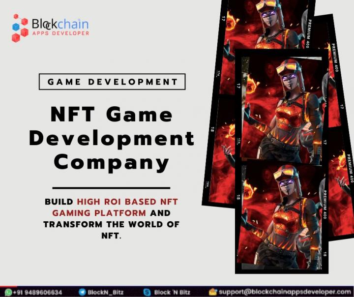 NFT Gaming Development Company - Blockchainappsdeveloper 