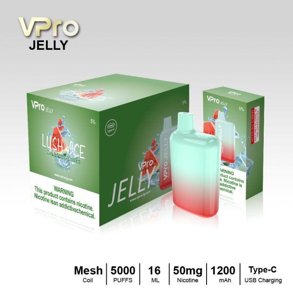 VPro Jelly Rechargeable Disposable Vape Device - IEWholesale