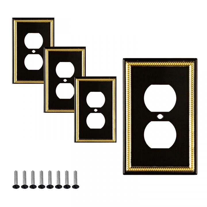 Get Black and Gold light switch covers at Best Price
