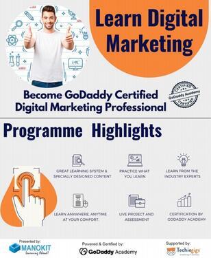 Digital Marketing Course Certificate Manokit Technologies