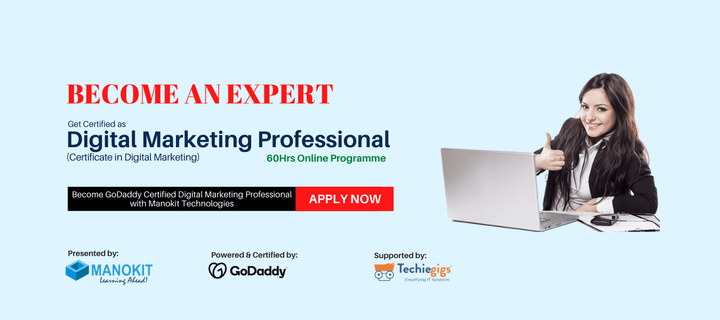 Online Digital Marketing Certificate Course - Manokit Technologi